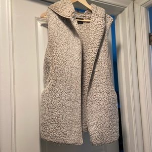 Fuzzy long vest. Only worn a couple times, in great condition! Super soft.